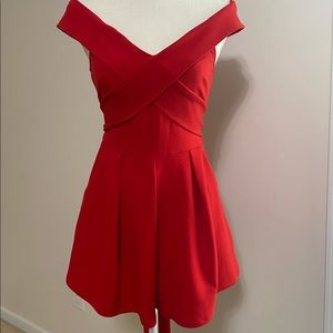 Hello Molly Red Romper